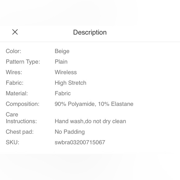 Shein Bandeau Bra with Adjustable Straps Never Worn - Picture 6 of 6